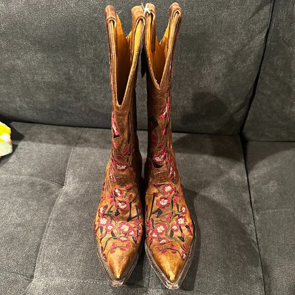 Old Gringo Cherry Blossom Joy Boots Size 6 - Picture 1 of 6